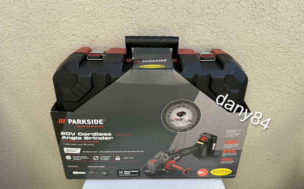 PARKSIDE PERFORMANCE Akumulatorowa szlifierka kątowa 20 V - NOWA