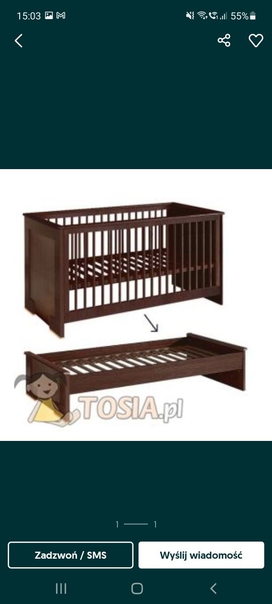 Vox Komoda przewijak łóżko łóżeczko dziecięcy niemowlęcy baby Young me