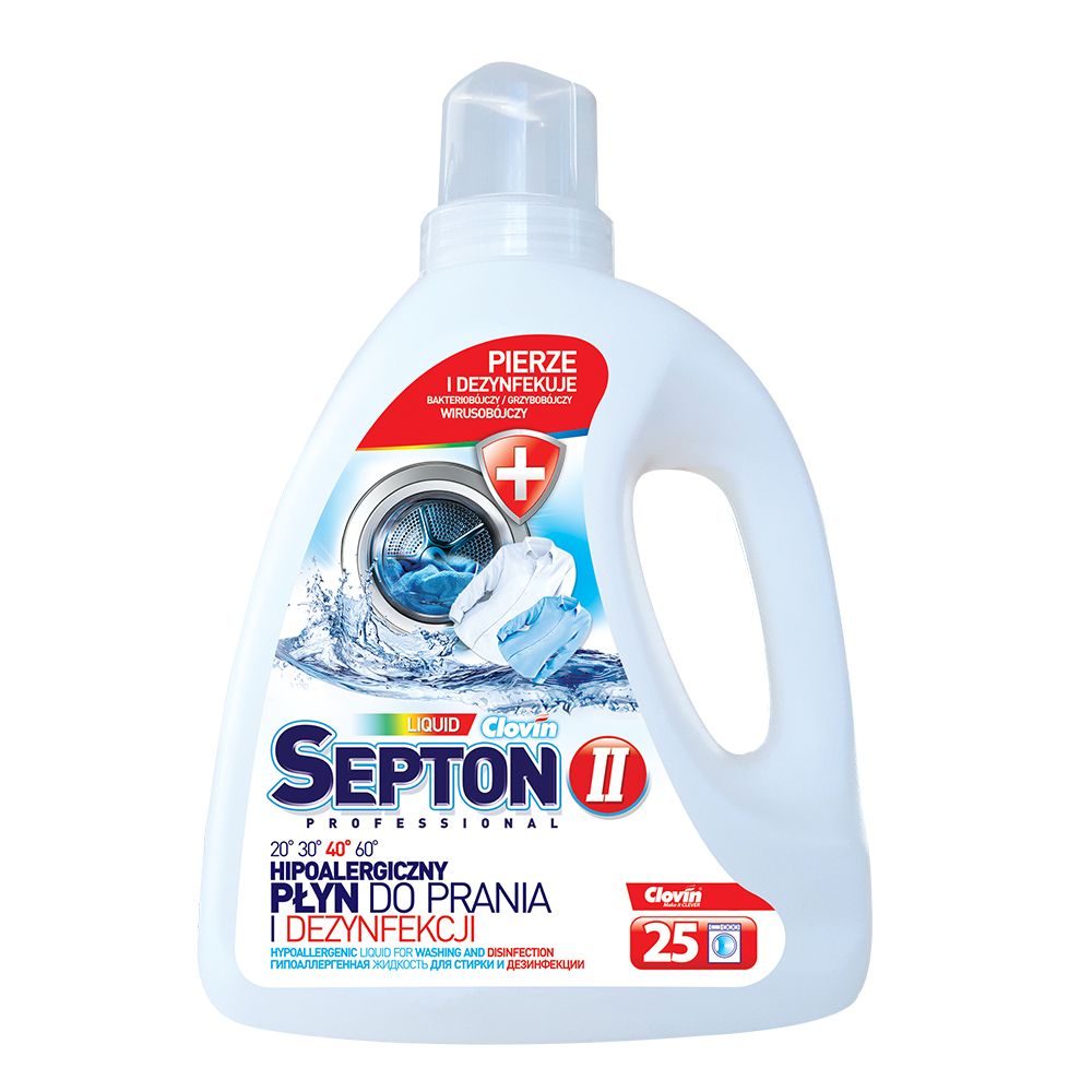 CLOVIN II SEPTON 1,5kg hipoalergiczny płyn do prania dezynfekujący