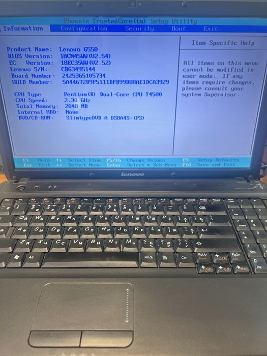Lenovo G550, G580 100-15IBD Asus K55V на запчастини