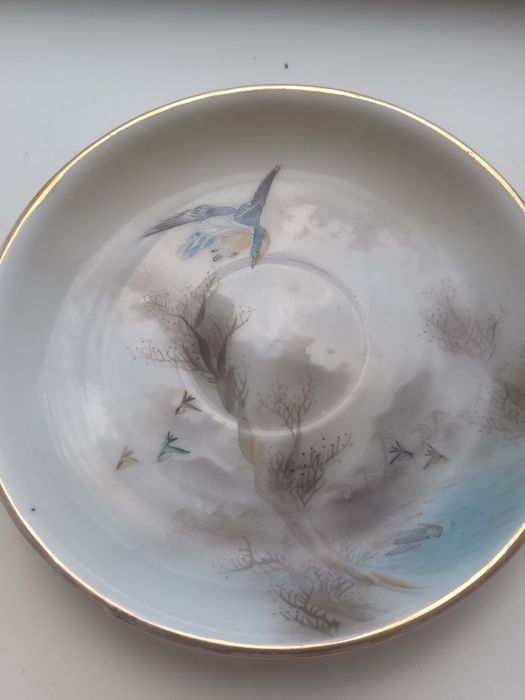 Китайский фарфор с клеймом тарелка
