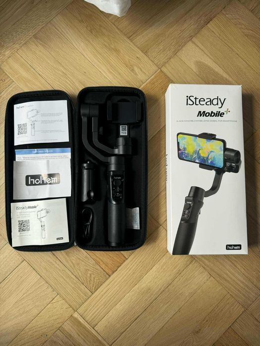 GIMBAL Stabilizator Hohem iSteady Mobile+ 3-osiowy do Telefonu, czarny