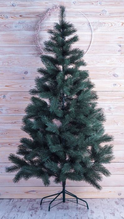 Розпродаж Ялинка штучна зелена засніжена ПВХ лита ёлка искусственная