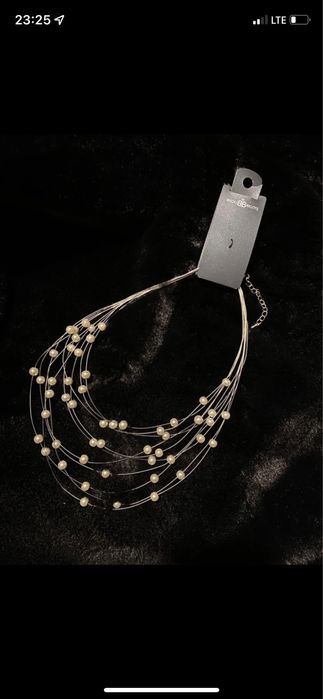 Naszyjnik perelki elegancki nowy z metka