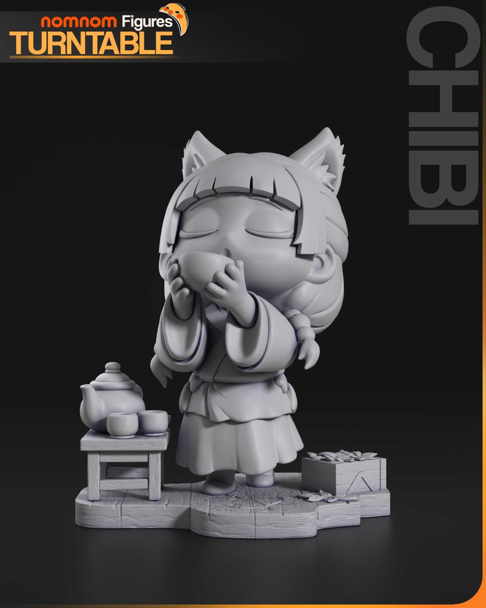 Chibi Maomao - The Apothecary Diaries - 66mm - Druk 3D Żywica Figurka