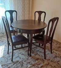 Antyk, przedwojenny stół z krzesłami