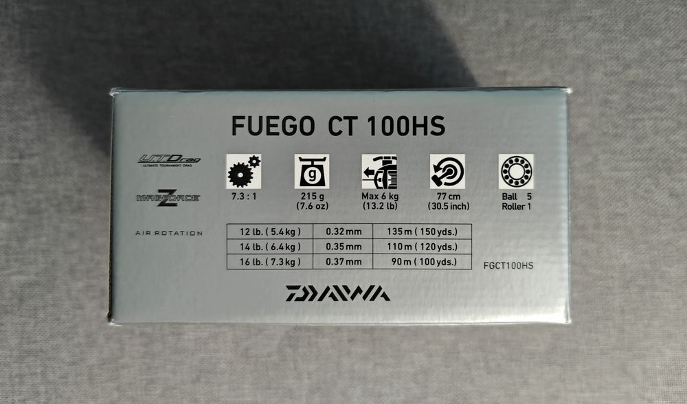 Kołowrotek Daiwa Fuego CT 100HS multiplikator Nowy