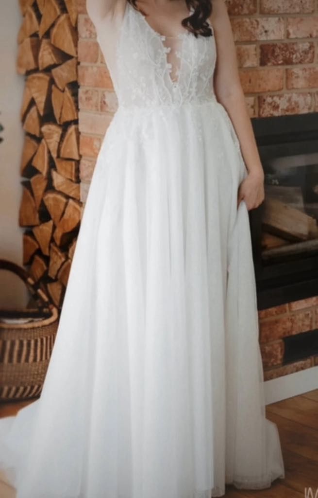 Suknia ślubna ivory kolekcja 2024 Anna Sposa