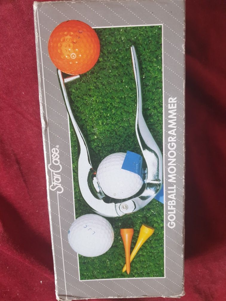 Monogram do piłek golfowych i 3 pilki