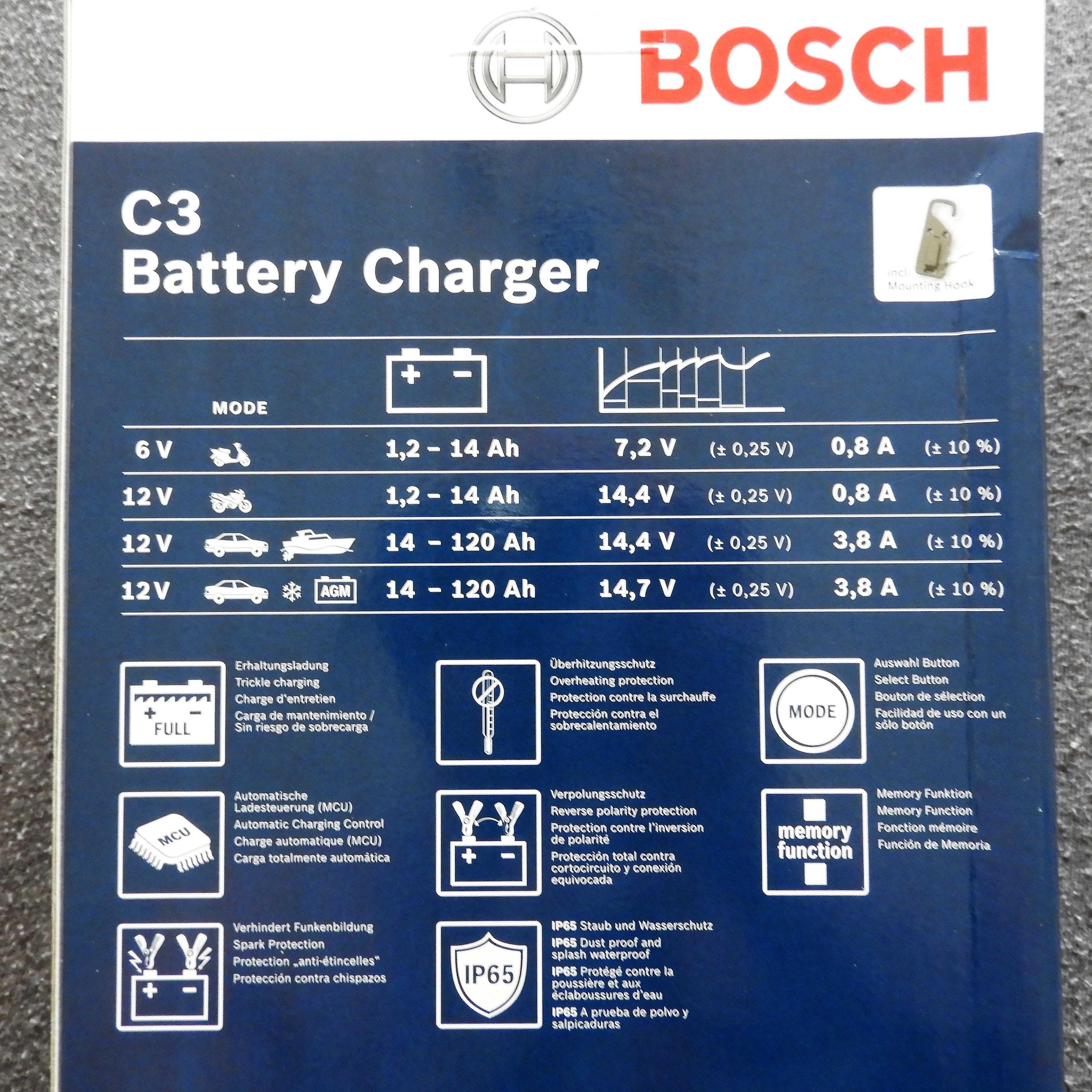 Automatyczny prostownik 6/12V Bosch C3 - wynajem