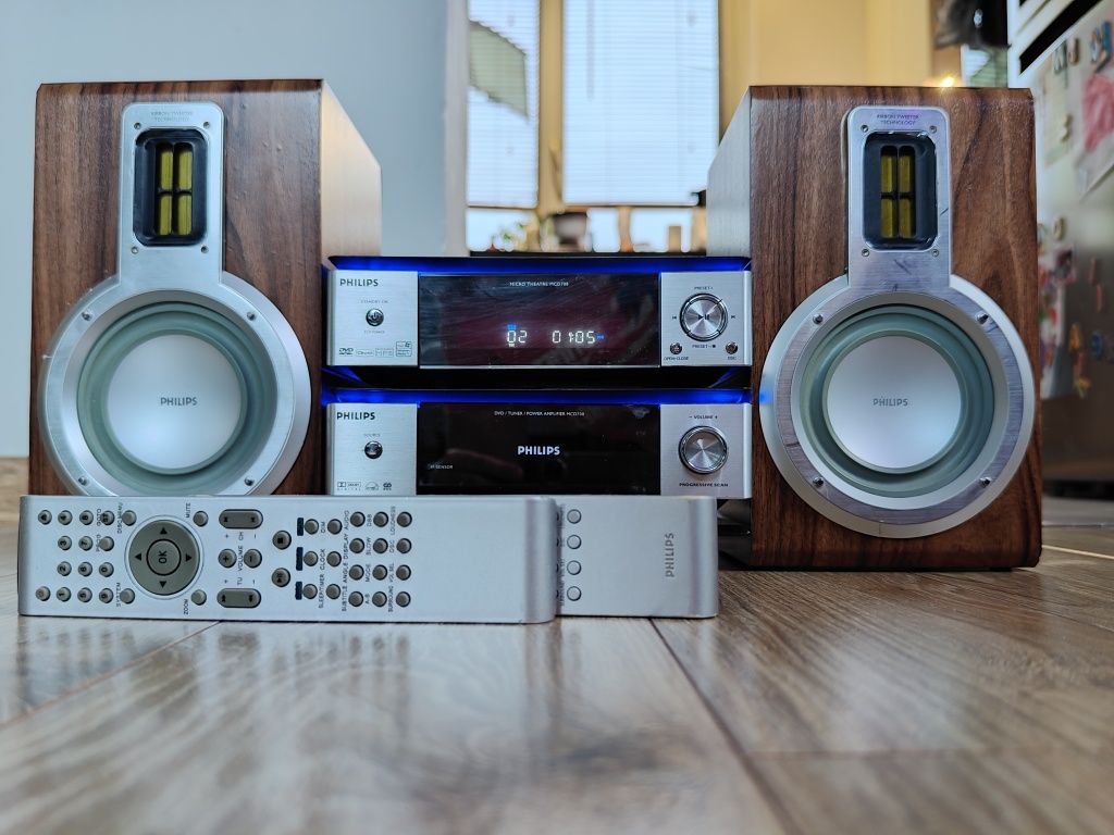 Wieża Philips MCD708/12, klasyk, zadbana, super dźwięk!