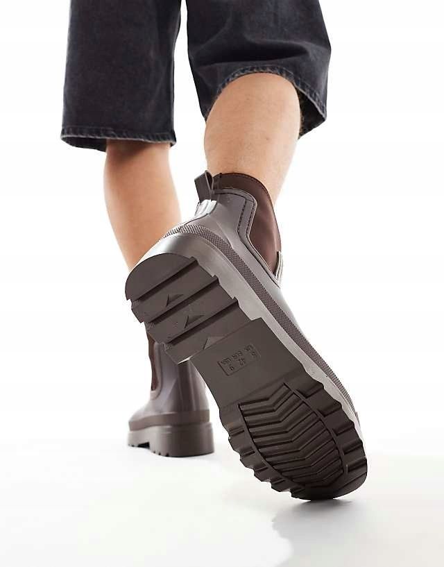 Asos Design 40,5 Kalosze Brązowe Niskie H17719