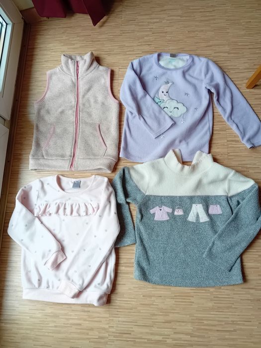 Zimowe grube ubrania dla dziewczynki 5-6 lat