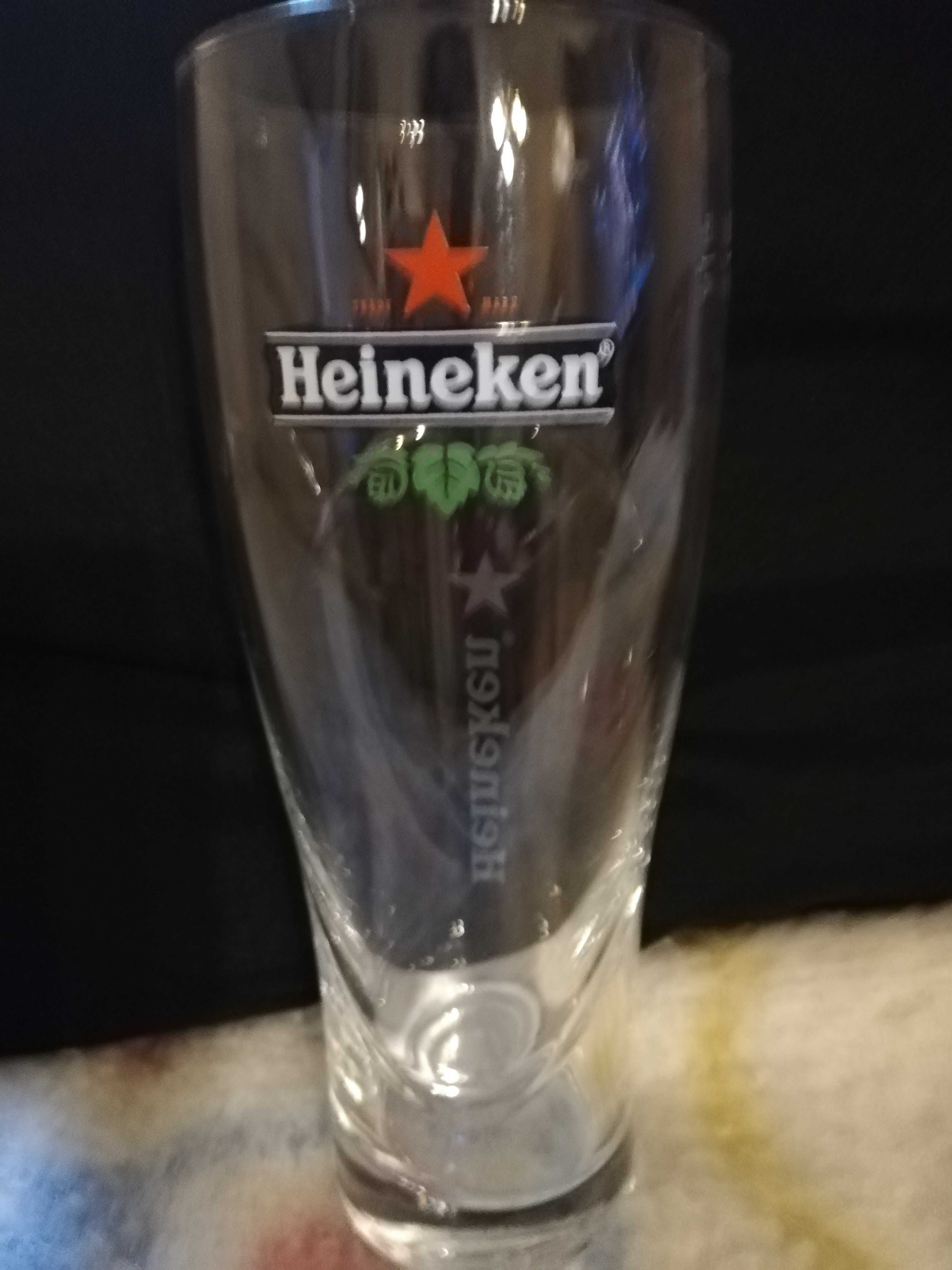 Heineken 0'5 L, 24 sztuk szklanek do piwa z grubego, mocnego szkła