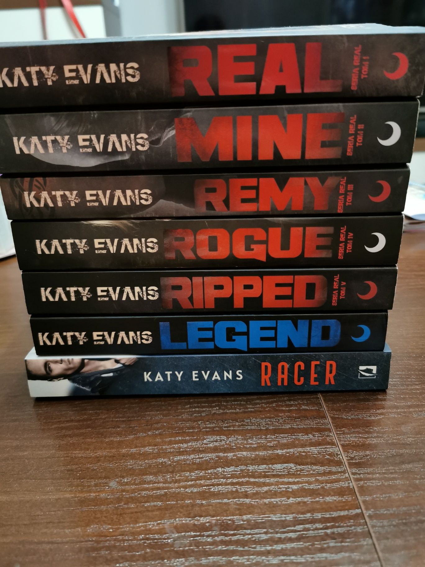 Seria Real Katy Evans książki Real Mine Remi Rogue Ripped Legend Racer