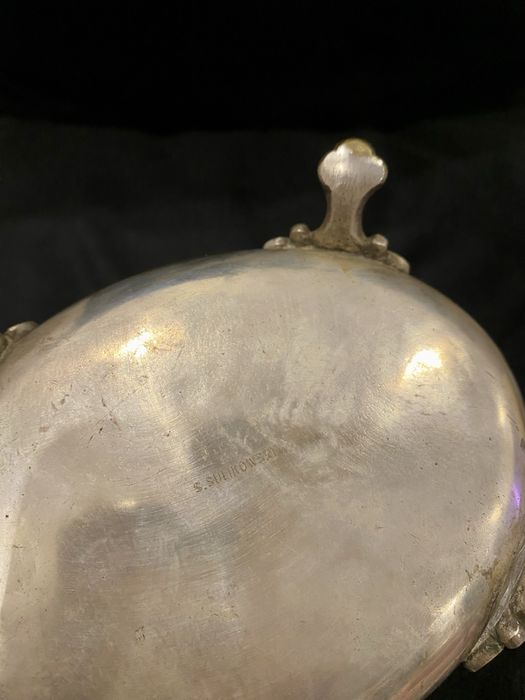 Posrebrzana Cukiernica, sygnowana S. Sulikowski, 1873/1883 r.