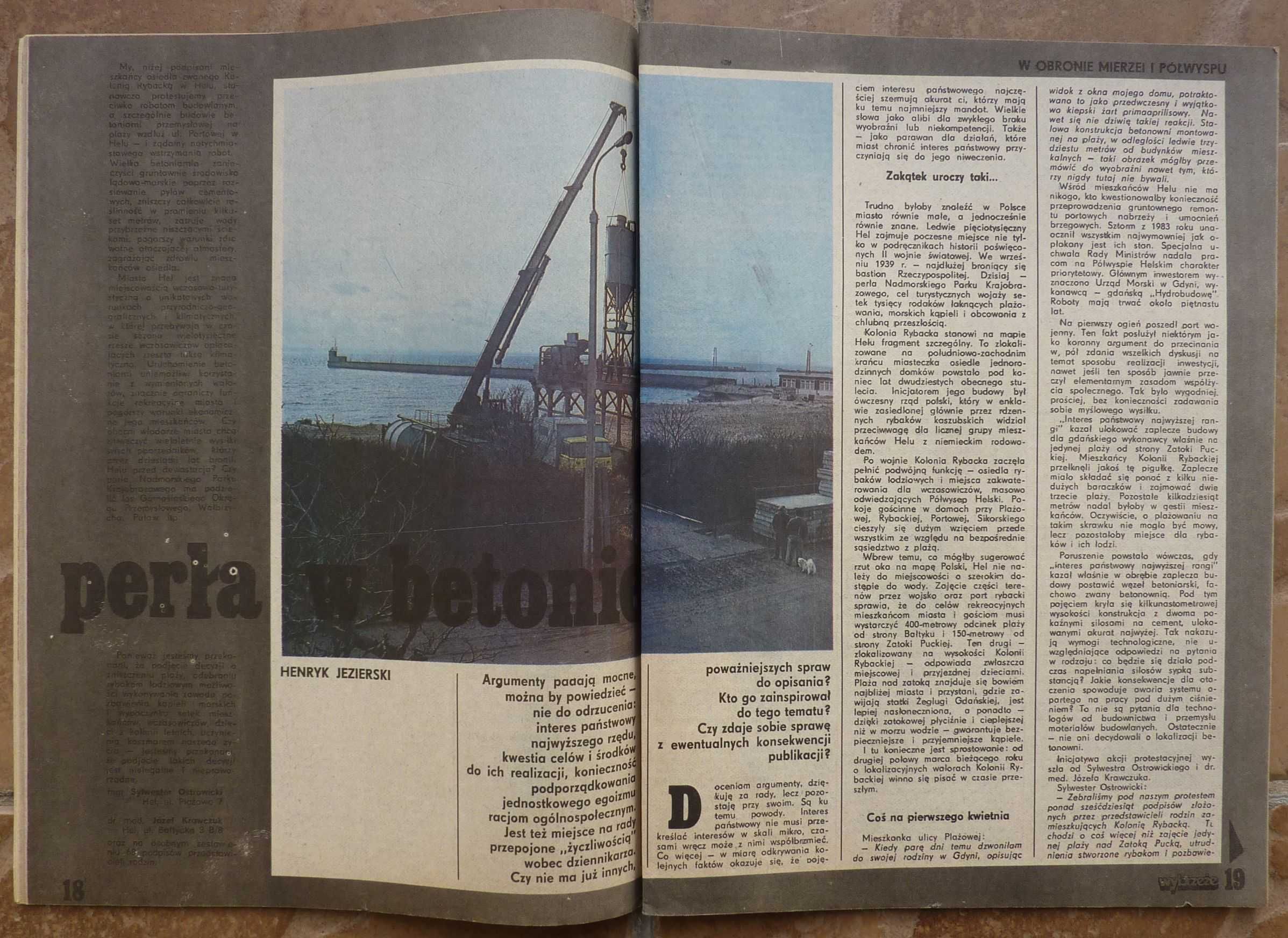 WYBRZEŻE tygodnik nr 17/1986 - plakat - zespół SAXON