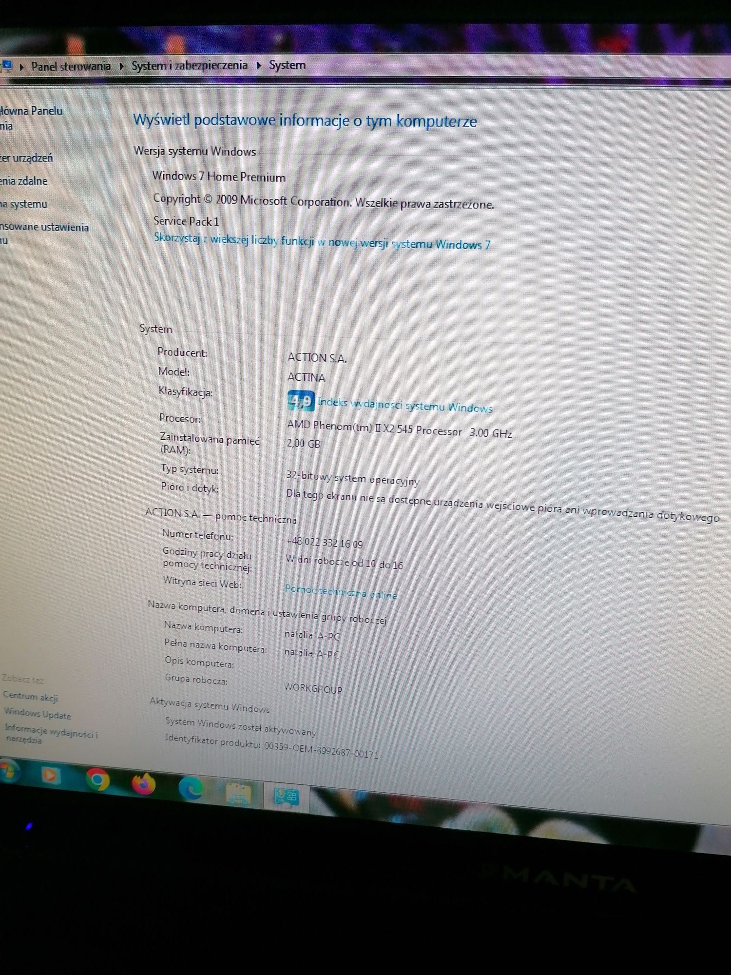 Komputer stacjonarny Windows 7
