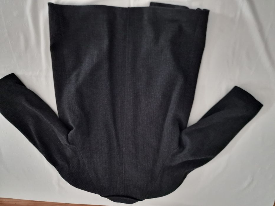 Płaszcz elegancki męski zimowy w prążki r. 46 164 cm