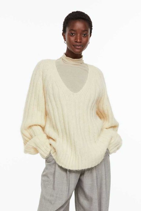 Светр альпака H&M Premium alpaca S