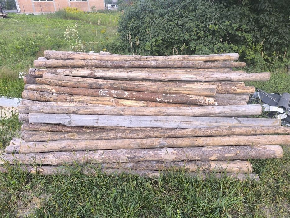 Stemple budowlane drewniane