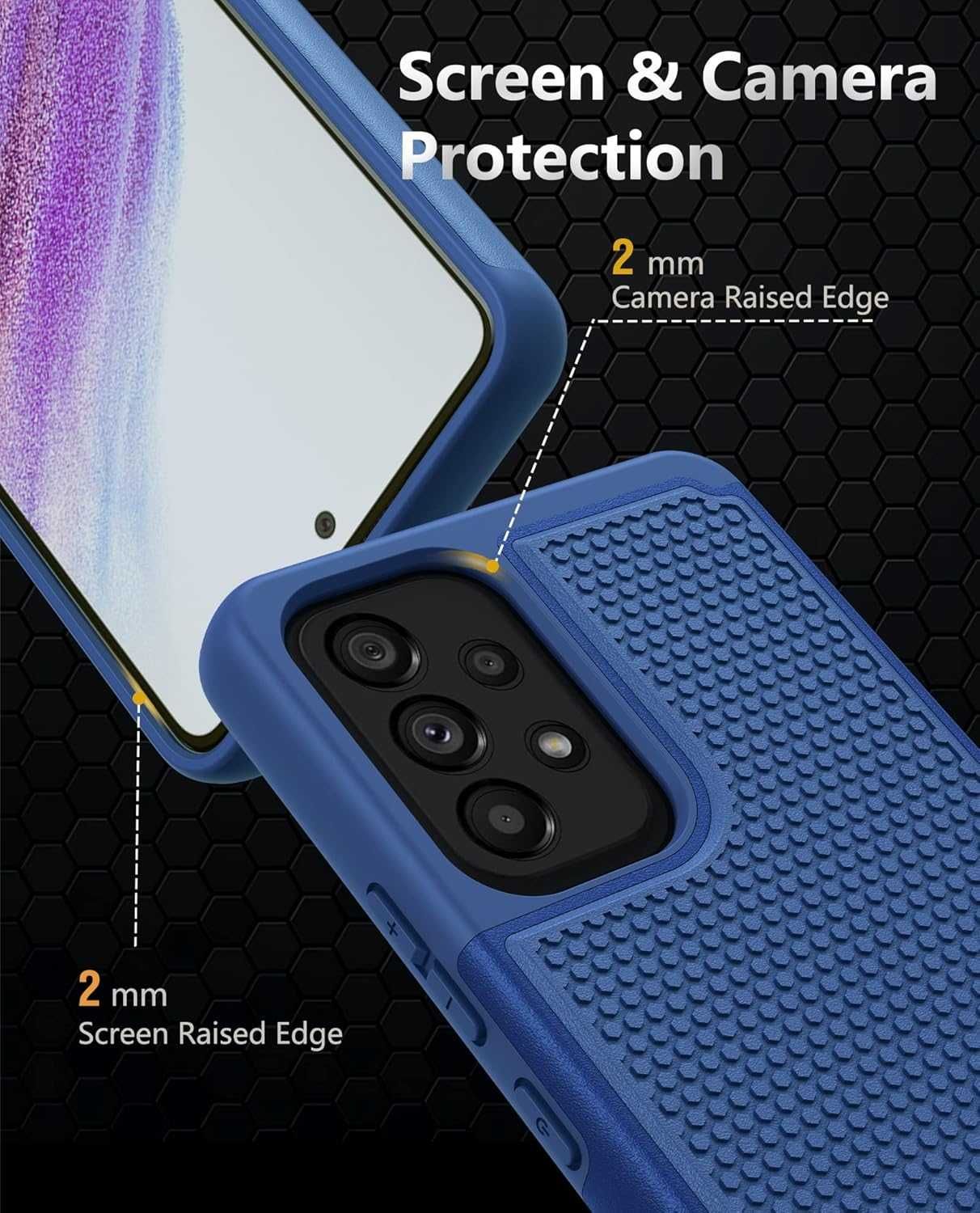 Punbor etui Samsung Galaxy A53 5G mocne antypoślizgowe szkło