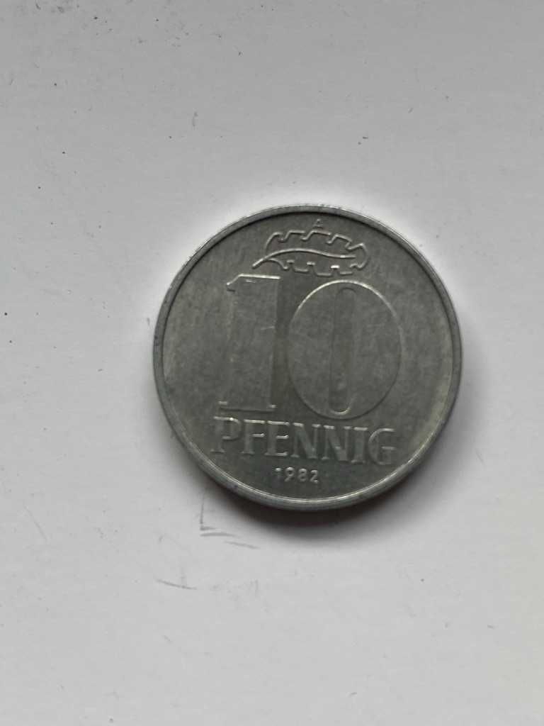 Moneta NRD DDR - 10 fenigów Pfennig 1965, 67, 68, 71, 73, 79, 80, 82r