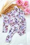 Nowość Nikol Kids Fashion fioletowy komplet bluzka+legginsy 98 cm