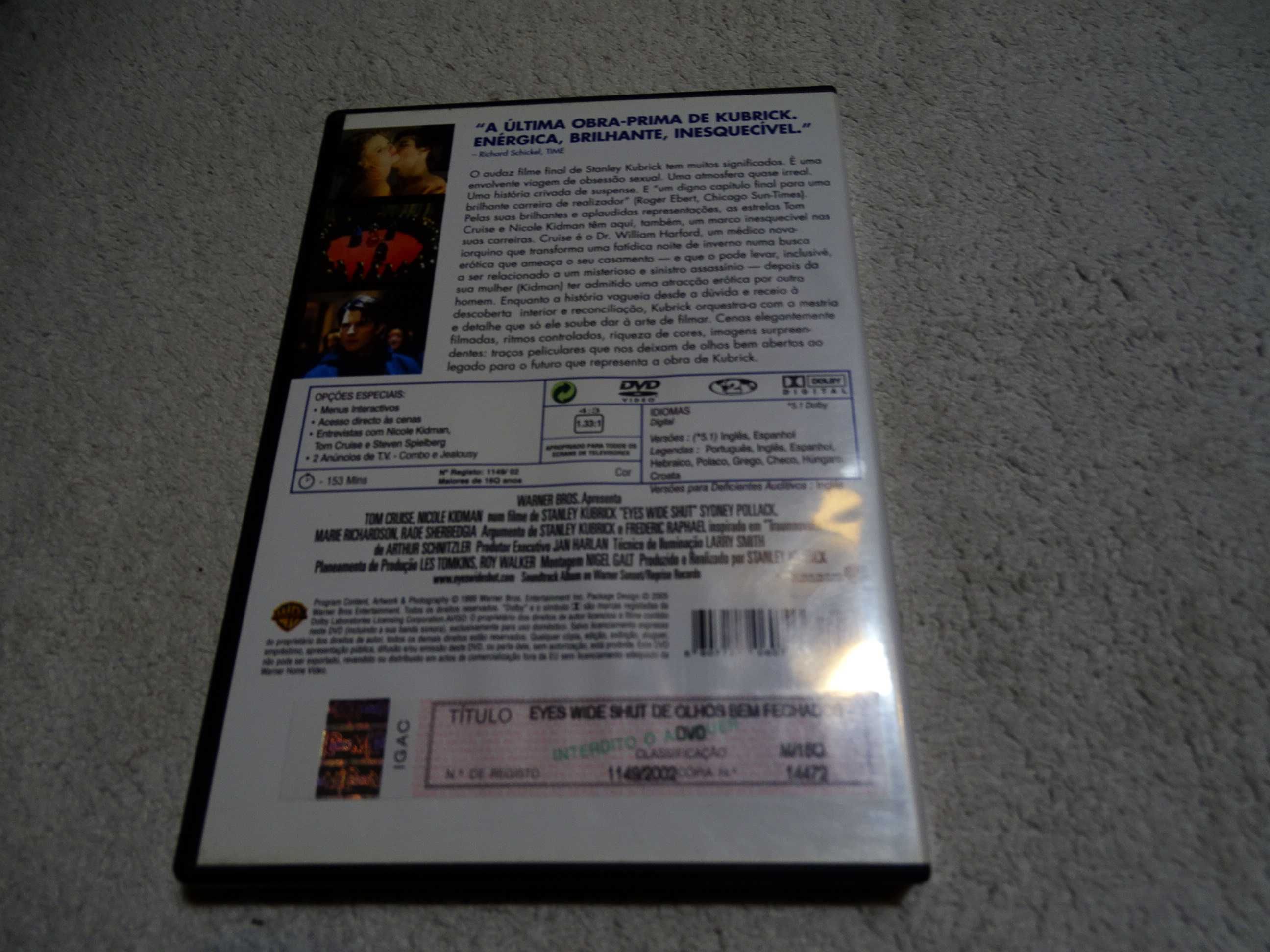 DVD-De olhos bem fechados-Stanley Kubrick