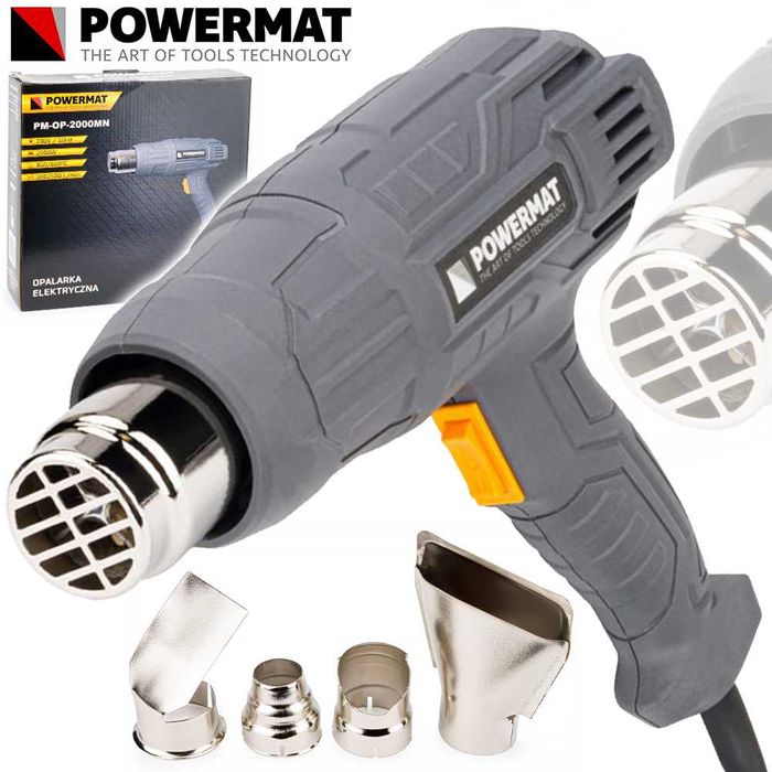POWERMAT Opalarka Elektryczna 2 Biegi 4xDysze 600C 2000W PM0997