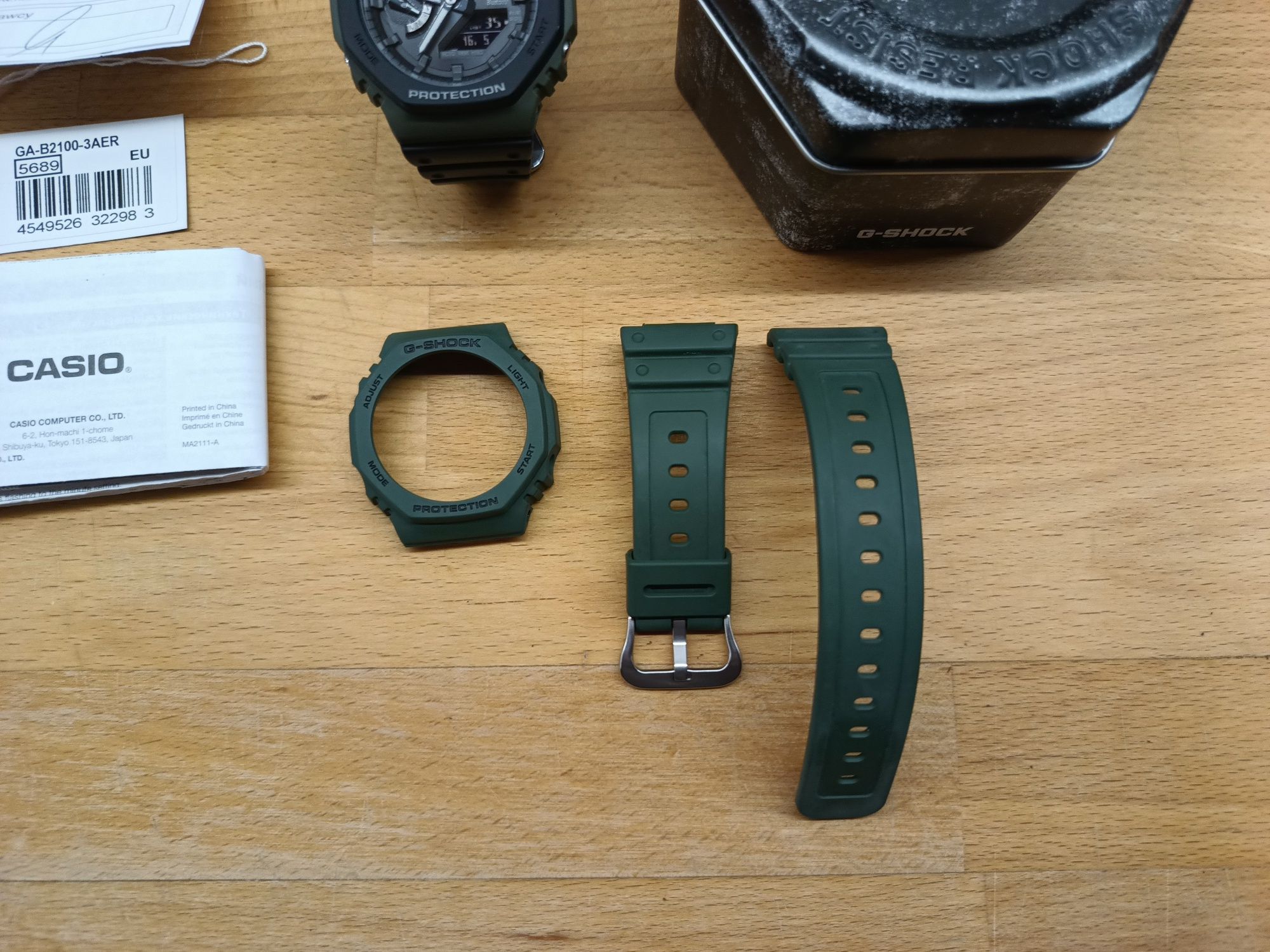 Ga B2100 3aer casio, g shock, gwarancja, pudełko, bluetooth, solar