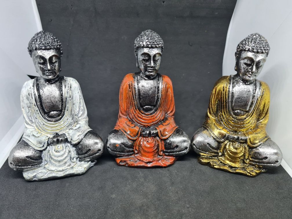 Buda da meditação- cores mistas (prateado)