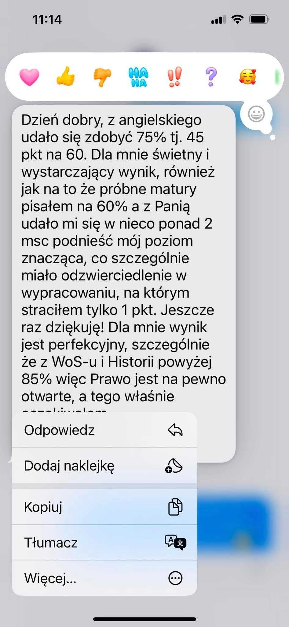 Matura 2025 z języka angielskiego 100% zdawalności!