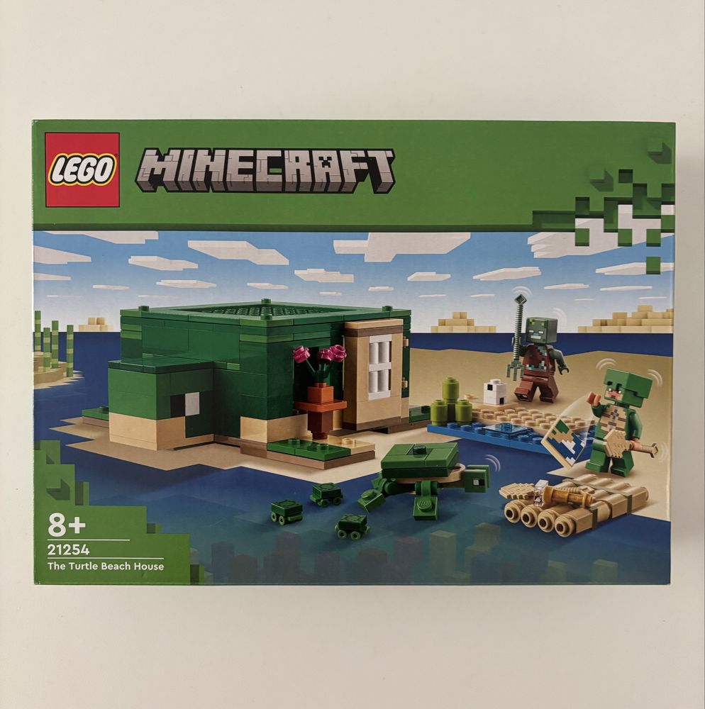LEGO Minecraft 21254 - Domek na plaży żółwi klocki nowe oryginalne