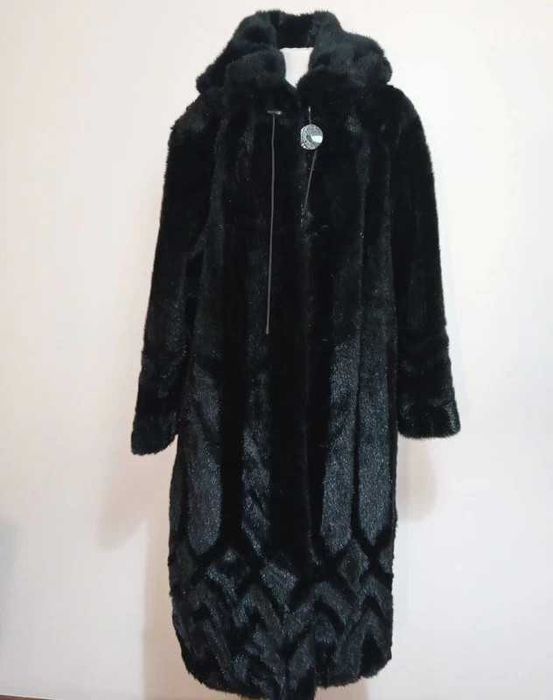 Casaco Pelo Sintético, Imitação de Vison, Tam XL
