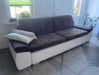 Kanapa sofa szara biała