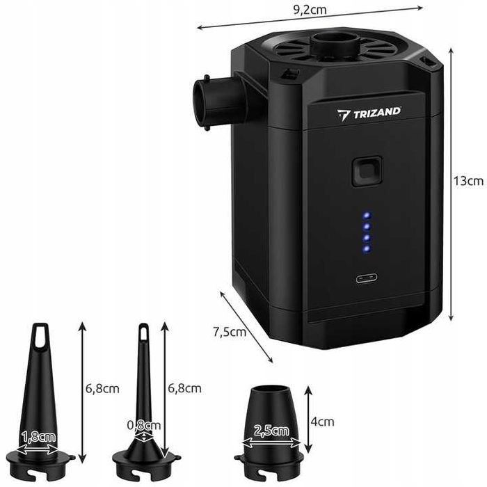 Pompka Akumulatorowa USB do Piłek, Materacy, Basenów