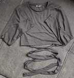 Crop Top damski czarny S