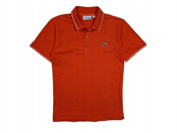 LACOSTE Sport Koszulka Polo Męska Pomarańczowa r. 2 (XS)