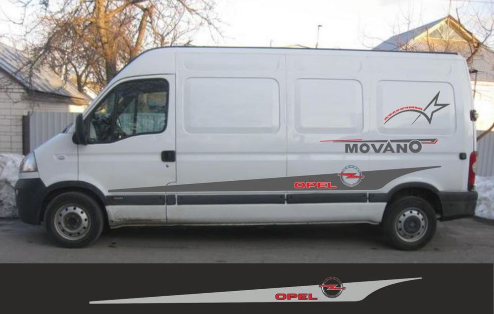 Наклейки Renault Master Movano Opel