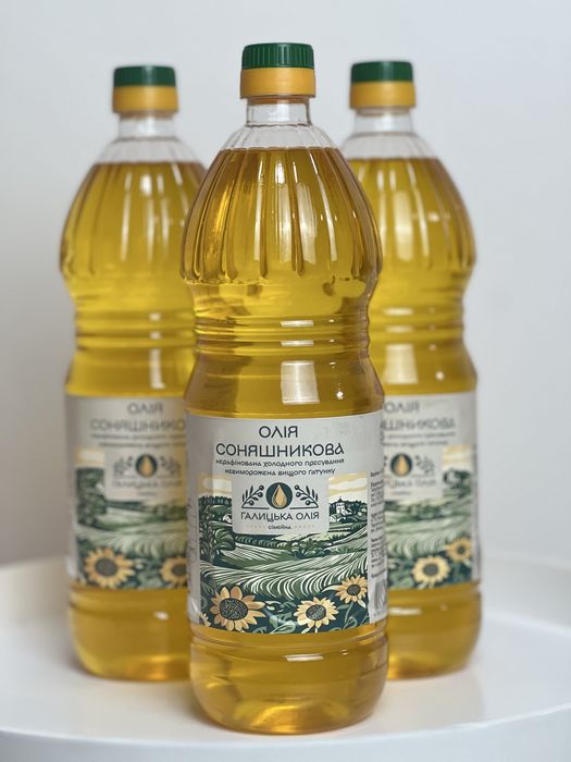 Галицька Олія соняшникова олія нерафінована(власне виробництво)