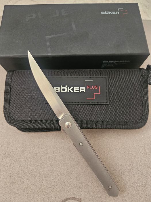 Boker Kwaiken Air mini Titanium 01BO326, джентльменський ніж фліпер