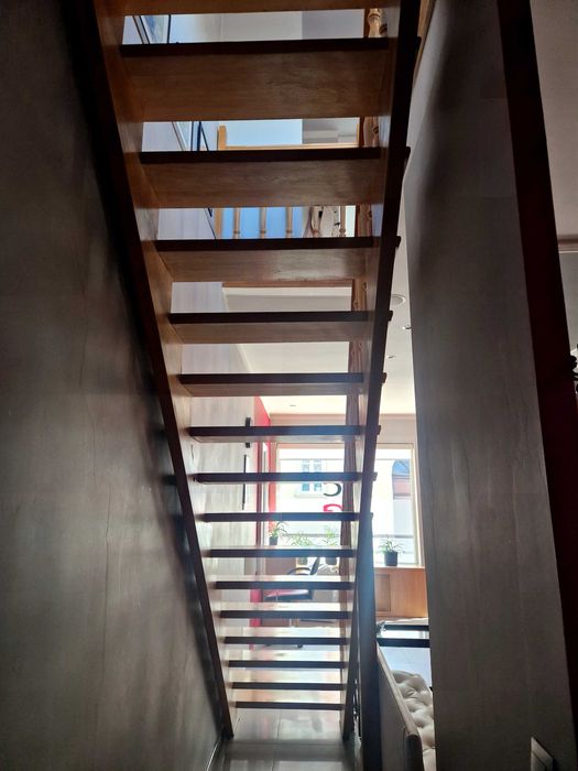 Schody wewnętrzne po demontażu