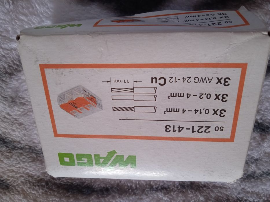 Złączka, szybkozłączka Wago