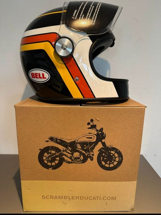 Capacete Bell Ducati Scrambler Black Track, Bullitt, L, novo na caixa