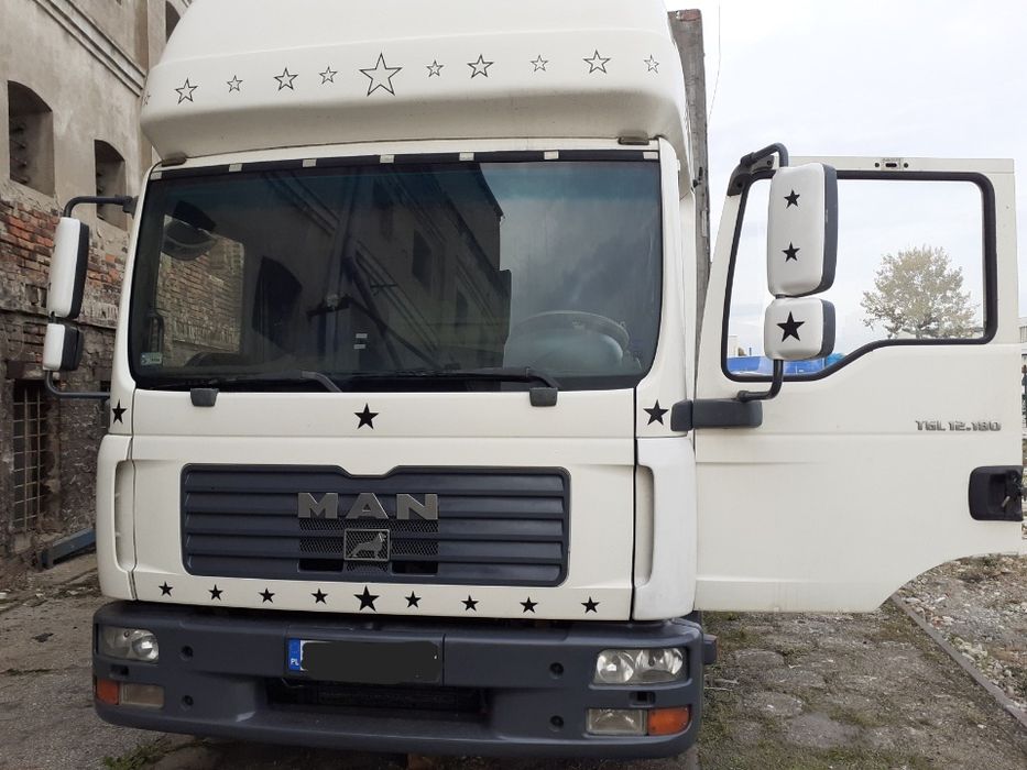 Man tgl 12 180, man plandeka, Man TGL, firana 18ep, Ładowność 6.5t