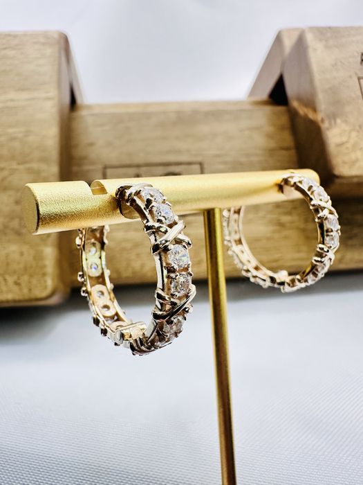 Золотые серьги тиффани весом 8 грамм 585