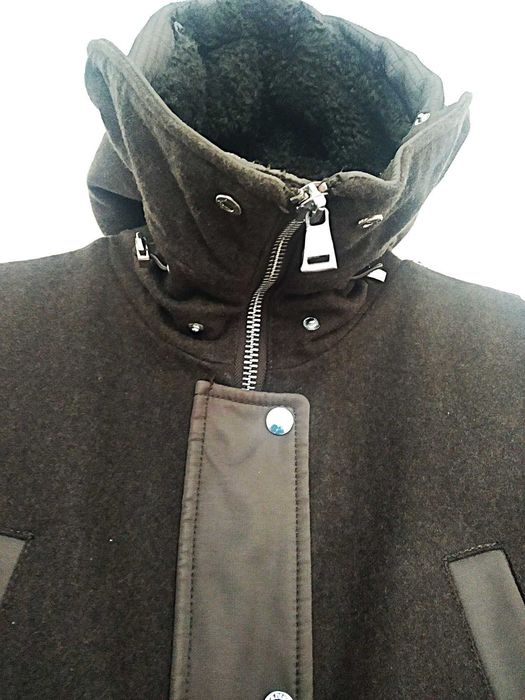 Жіноча куртка парка 1madison із вовни мельтону, з капюшоном, розмір s