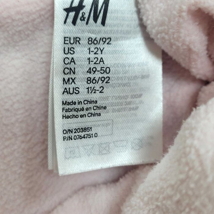 czapka zimowa dziewczęca H&M r. 86-92