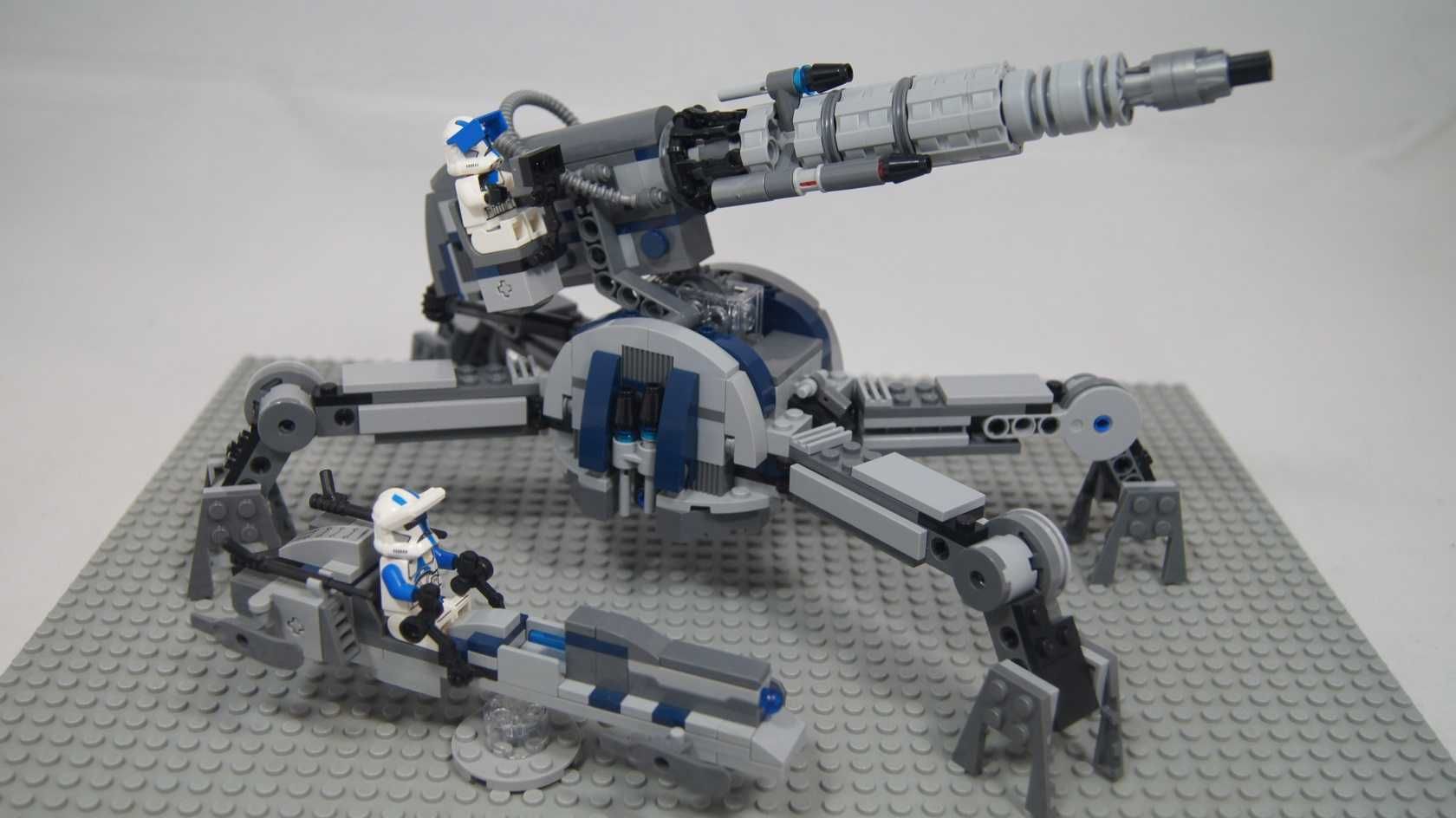 Lego Star Wars 501 clone AV-7 Anti-Vehicle Cannon custom 75045 figurki